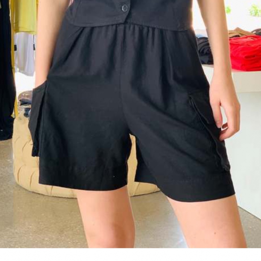 Stateside Linen blend cargo shorts